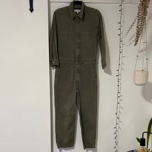 Madewell Khaki Utility Jumpsuit